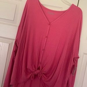 mudd buttoned tied shirt